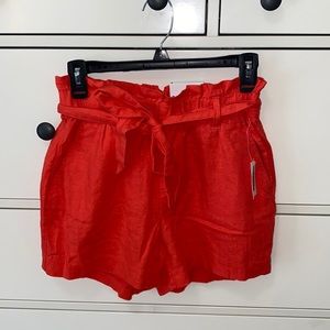 old navy linen tie shorts